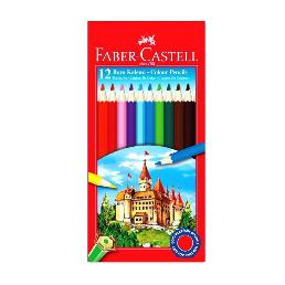 Faber-Castell Kuru Boya Kalemi Red Line Karton Kutu Tam Boy 12 Lİ -116312