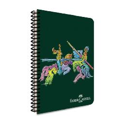 Faber-Castell Knights Spiralli PP Kapak Çizgili Defter -8956884