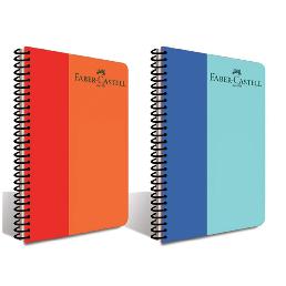 Faber Castell A4 140yp Çizgili PP Kapak Bicolor Spiralli Defter -8681241100524